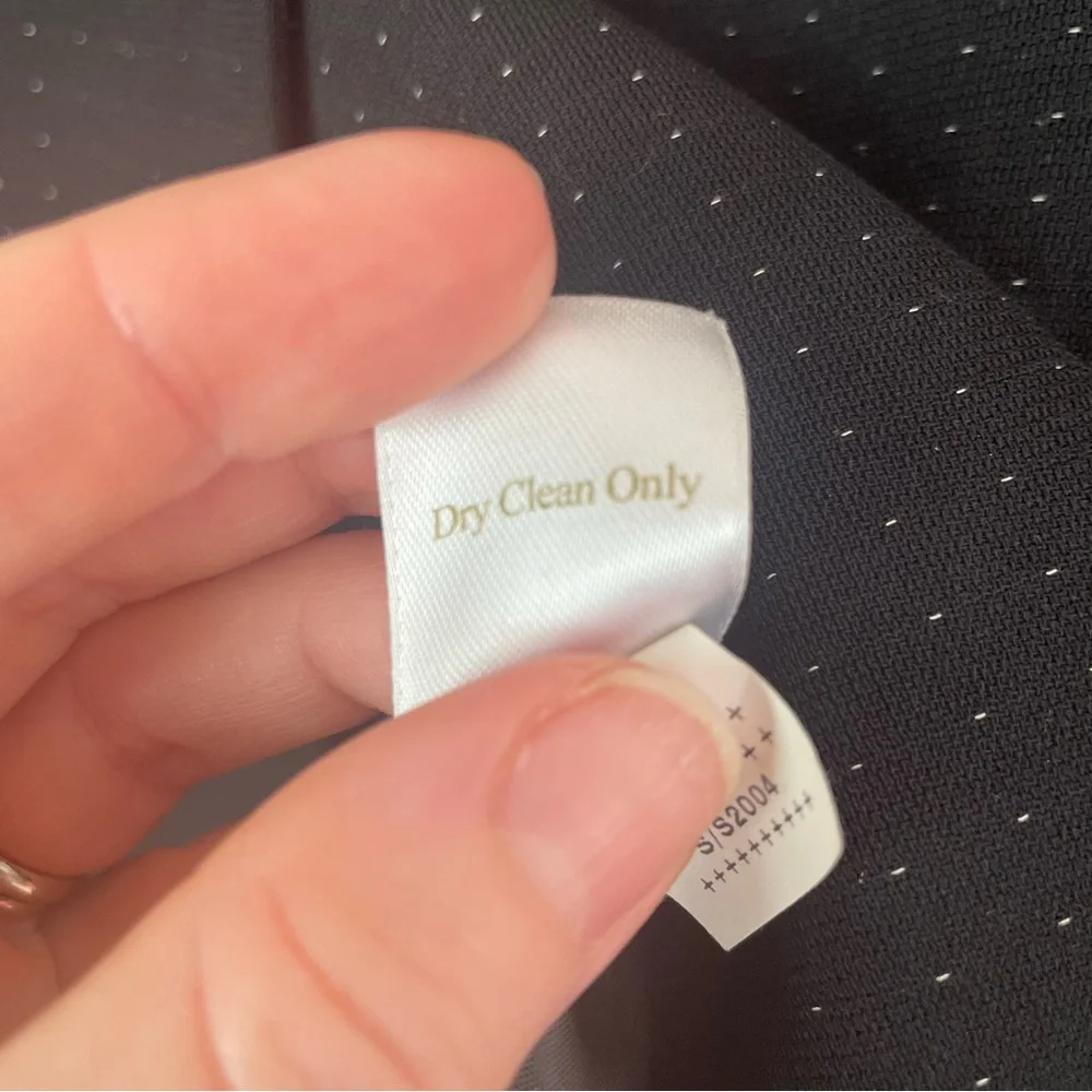 Caslon Black & White Dot Pinstripe Single-Breasted Blazer Jacket - Picture 6 of 6
